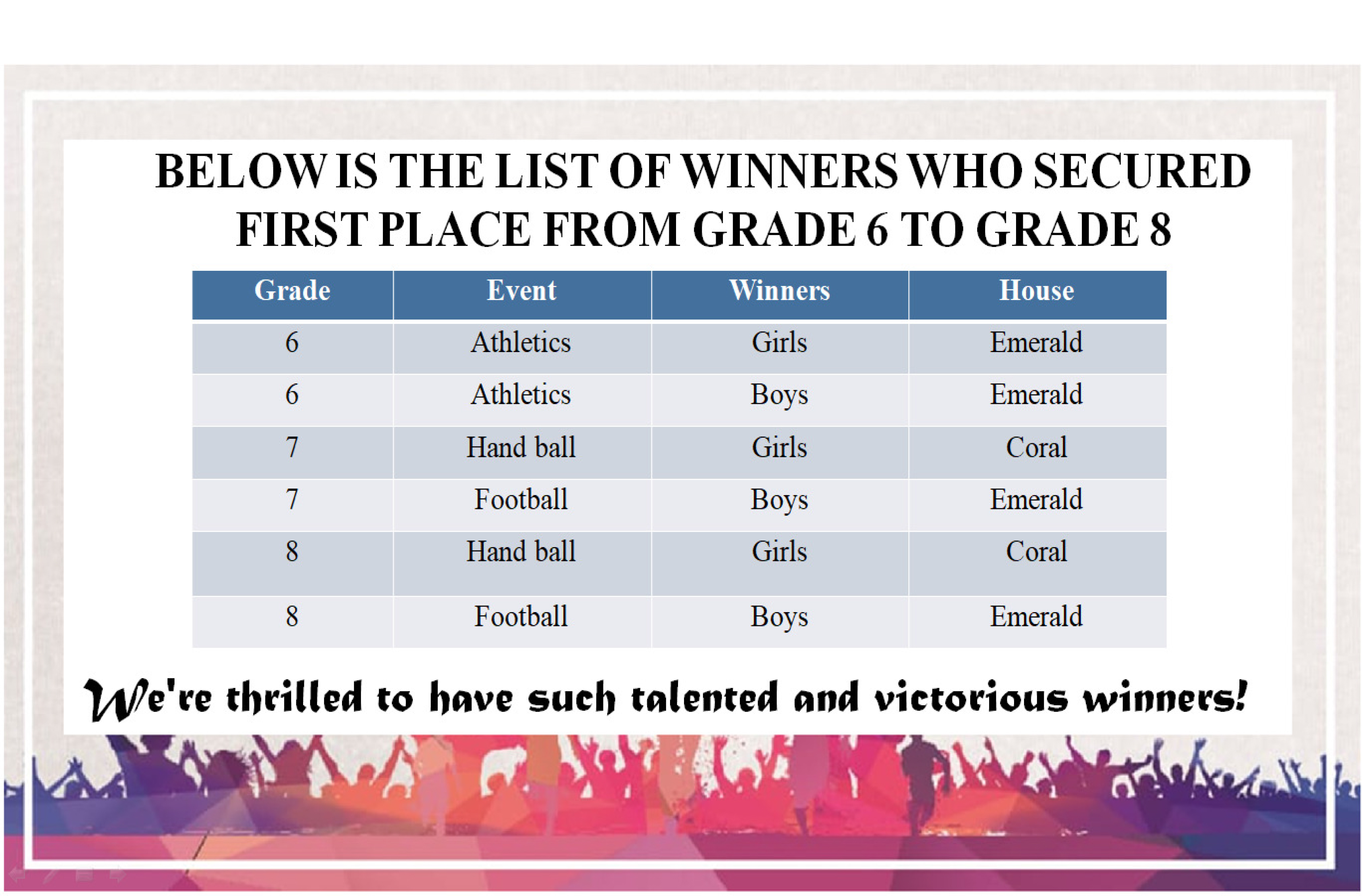 Prudence Intramurals