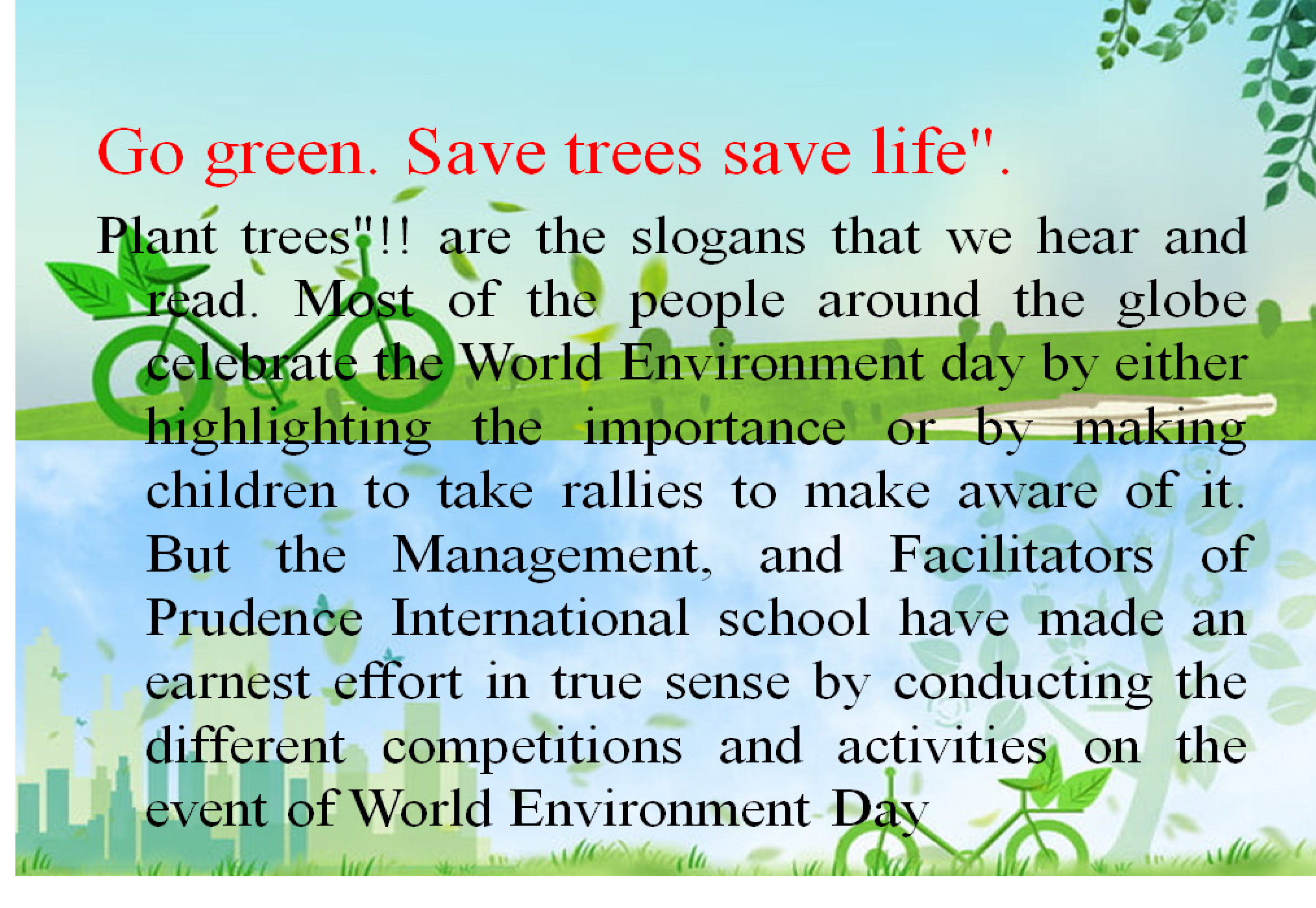 Prudence Environment Day